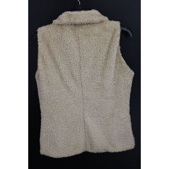 PATAGONIA Beige Reversible LOS LOBOS Fleece Zip Vest Medium Women - Picture 5 of 6